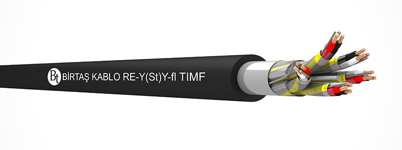 RE-Y(St)Y-fl TIMF    70°C  /  500 V Cu/PVC/ISCR/OSCR/PVC/7DW